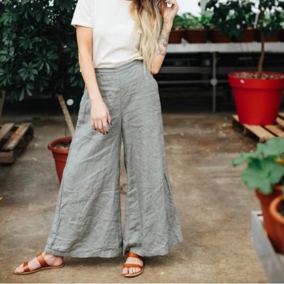 CP Shades Pants - CP Shades The Wendy Wide Leg Pant Medium Rayon